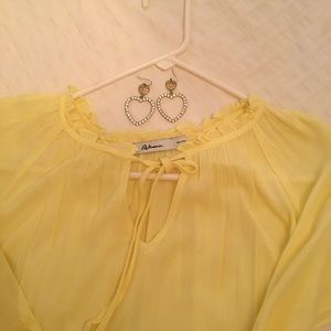 Lemon yellow blouse